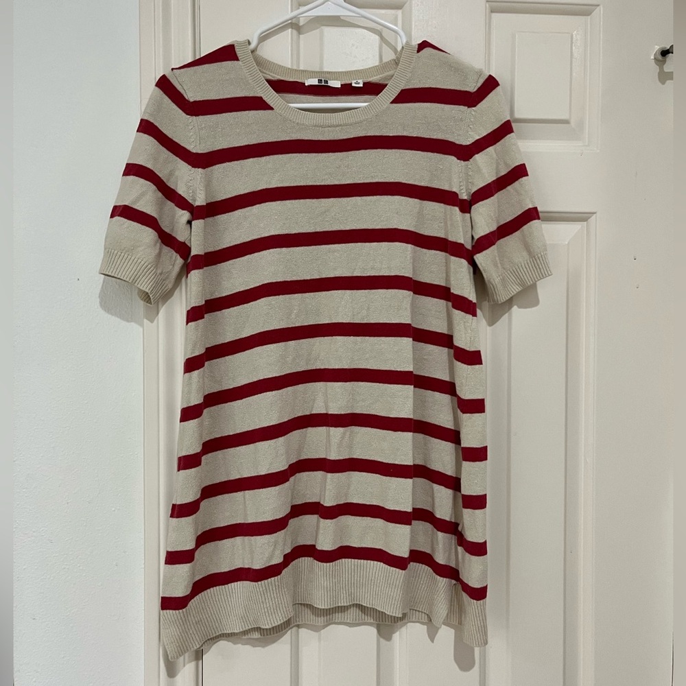 Uniqlo Striped Sweater Top size medium